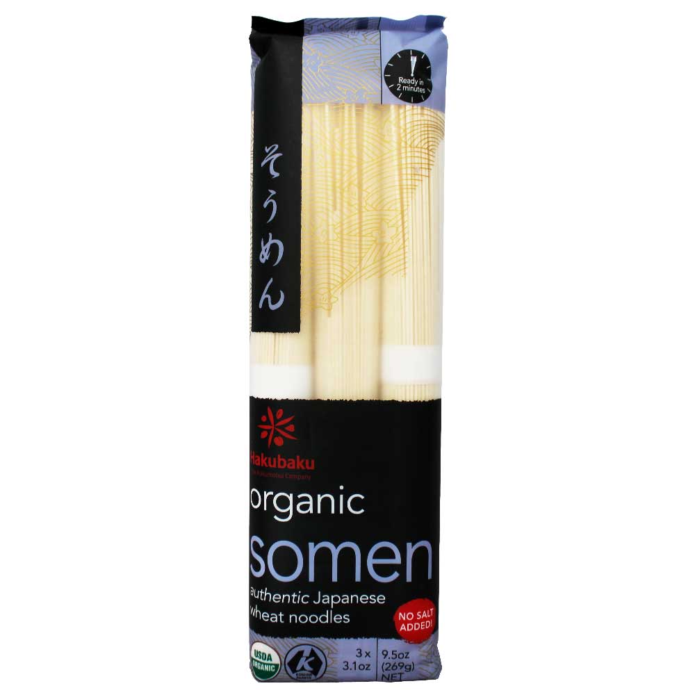 Pasta Somen Orgánico Hakubaku 269 g - Global Gourmet Market
